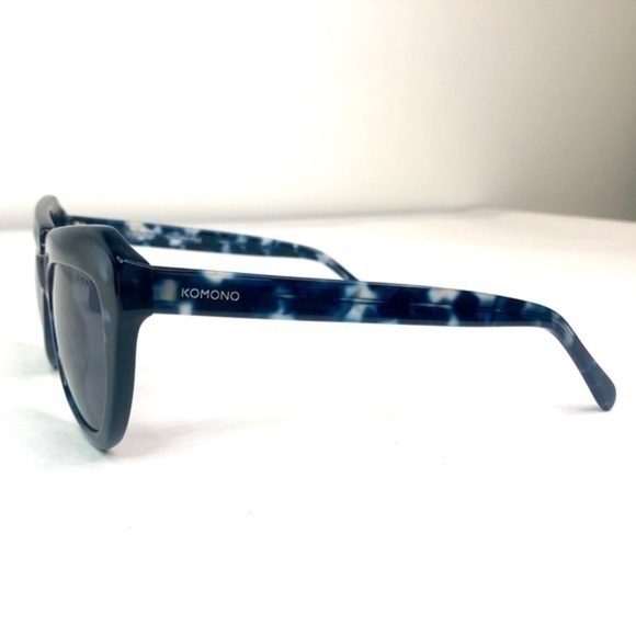 New KOMONO Sunglasses Stella Indigo Demi Navy Blue Tortoise Cat eye retro - Picture 6 of 9